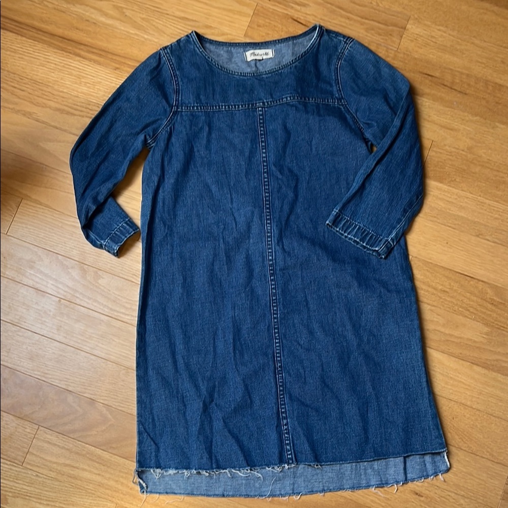 Madewell Blue Denim Sheath Dress